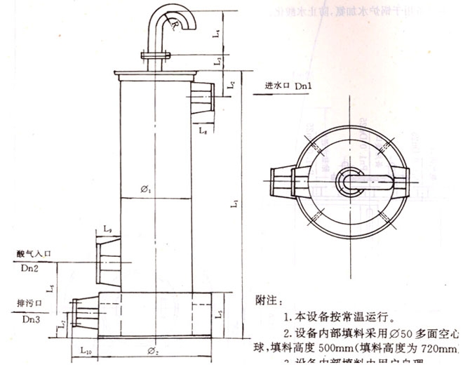 Acid mist absorber