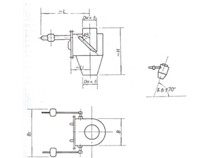 Inclined plate type air lock DD3201