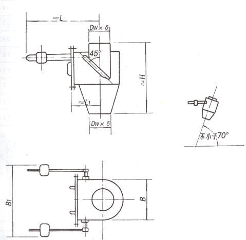 Inclined plate type air lock DD3201