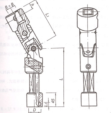 Universal joint D with expansion joint