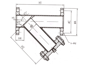 Y type filter, feed pump inlet screen