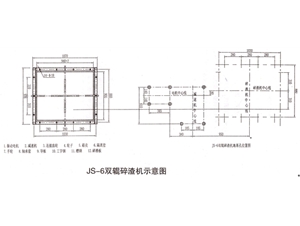 Js-6 double roll slag crusher